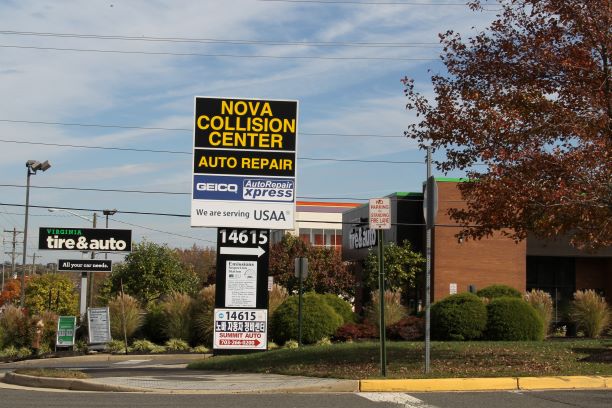 Vehicle refinishing at NOVA Collision Center