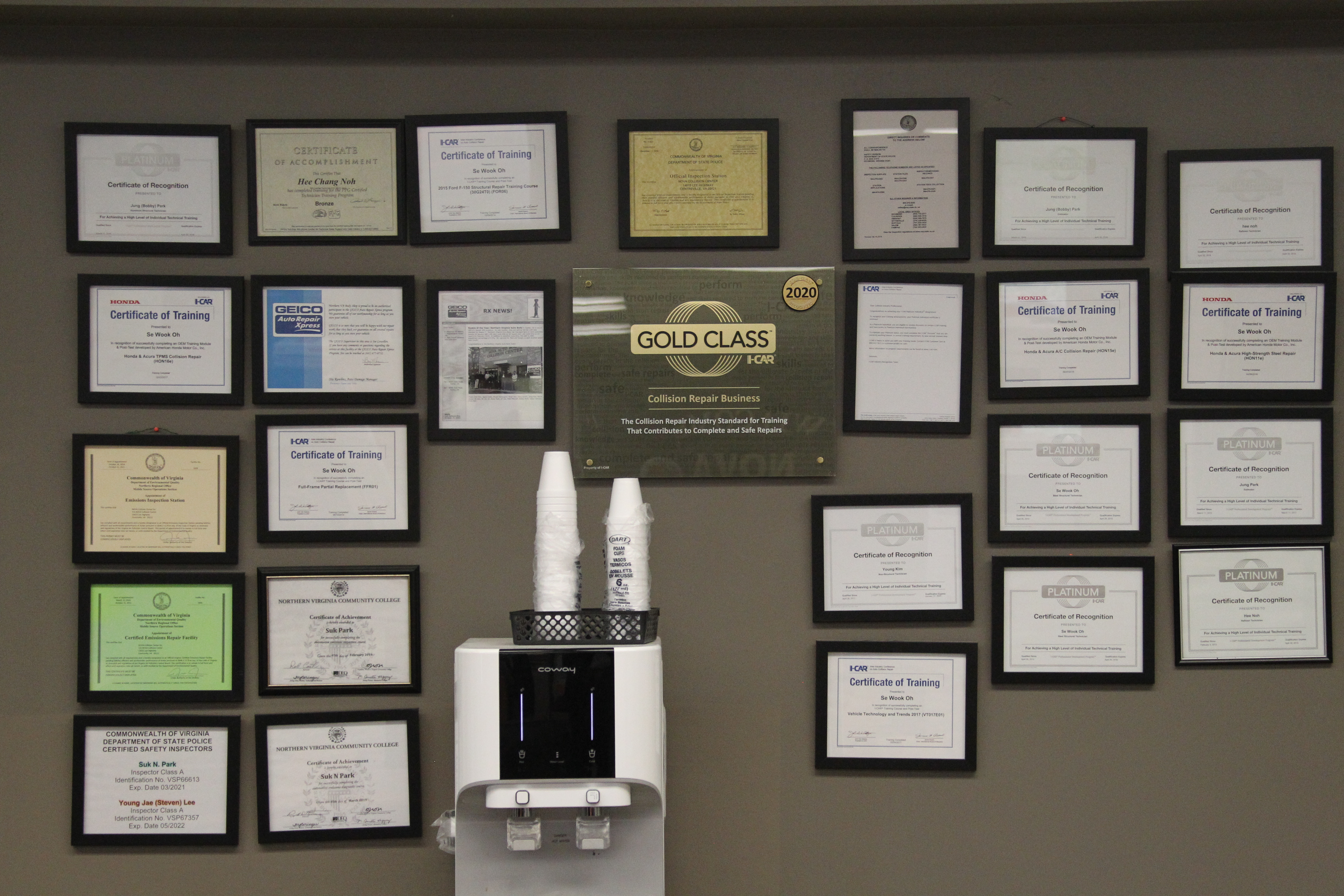 I-CAR Gold Class certified facility and technicians