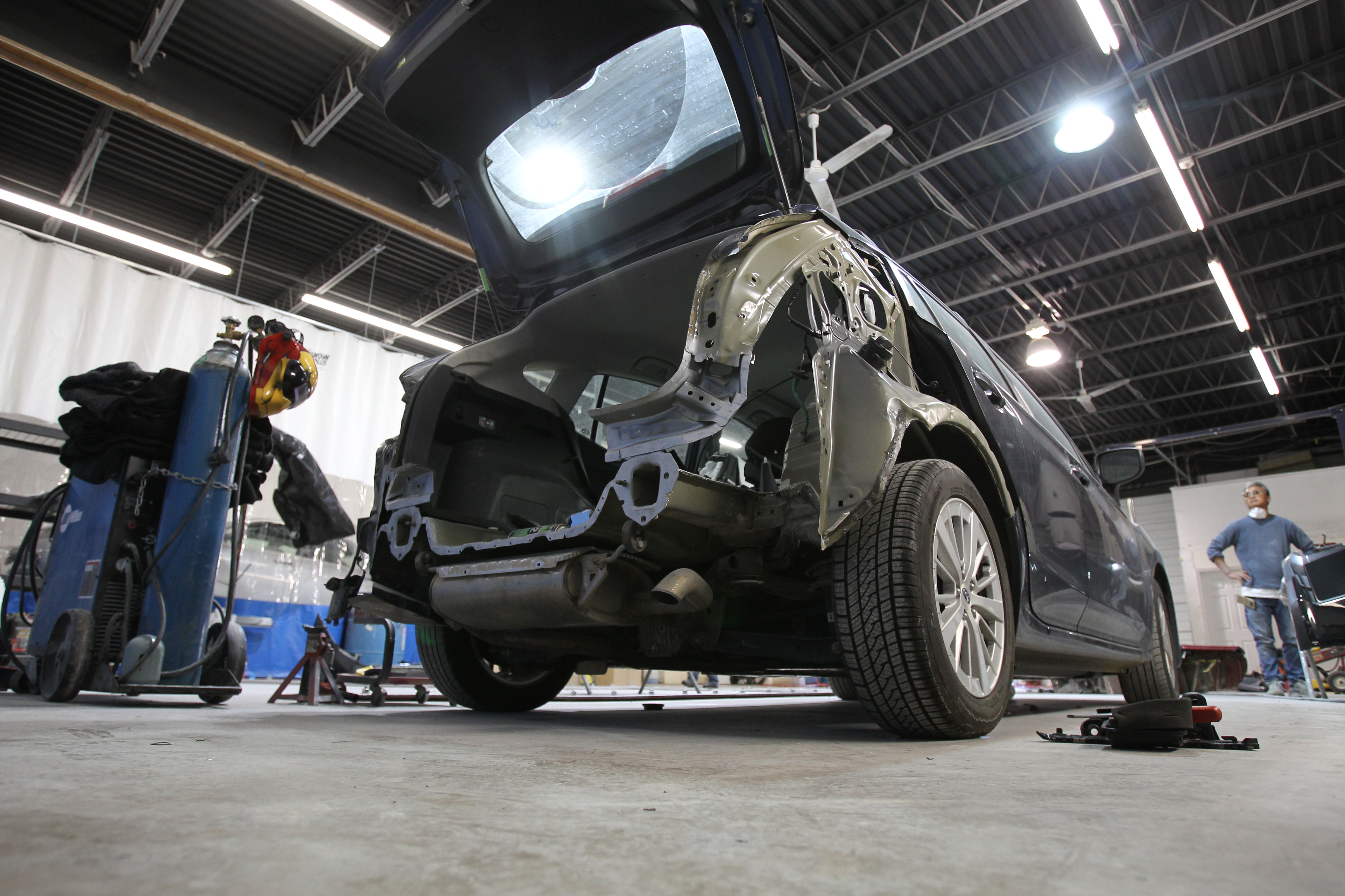 Collision repair bay